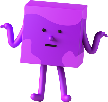 Neutral Square 3d Character Illustration